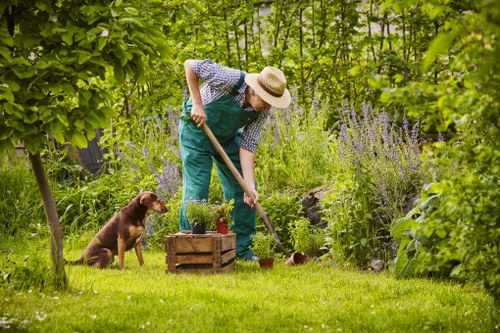 Local transfer station used for recyclable garden materials