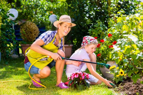 Well-kept Manor Park lawn after seasonal turf care